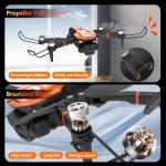 LE-IDEA GPS Drone with Camera for Adults, Professional 4K Camera Drone with Brushless Motor Auto Return Home Follow Me RC Quadcopter for Beginners Foldable IDEA12GPS Toys Gifts Under 249g