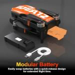 LE-IDEA GPS Drone with Camera for Adults, Professional 4K Camera Drone with Brushless Motor Auto Return Home Follow Me RC Quadcopter for Beginners Foldable IDEA12GPS Toys Gifts Under 249g