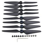 Blomiky 2 Sets 8 Pack F7 Foldable Propellers Replace Spare Pros Compatible with Bwine F7GB2 F7 SJRC F7S F7 4K 9800FT RC Quadcopter Drone F7 Propeller 2