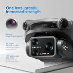 RAIGNV S119 4K Drone with Camera for Adults, GPS Auto Return, Obstacle Avoidance, Brushless Motor, 5G Screen Remote, 3 Batteries 75 Min Flight, Dual Camera 120° Wide-Angle, 2000M Range, 120M Altitude FPV Quadcopter