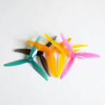 [20 pcs] GEMFAN 5" Propeller 51466V2, 5 inch High Performance 3-Blades Props for FPV Drone RC Models 10CW 10CCW, 5 Color Mix