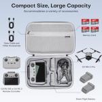 REYGEAK Mini 5 Pro Carrying Case,Waterproof Hard Case for DJI Mini 5 Pro Accessories,Portable Travel Storage Bag with Shoulder Strap for Drone,RC-N3/RC 2 Controller,Batteries