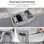 REYGEAK Mini 5 Pro Carrying Case,Waterproof Hard Case for DJI Mini 5 Pro Accessories,Portable Travel Storage Bag with Shoulder Strap for Drone,RC-N3/RC 2 Controller,Batteries