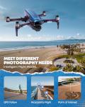 Veeniix Drones with Camera for Adults 4K, Gimbal & EIS 4K/30FPS Professional Drone, 70Min Flight with 2 Batteries, 10000ft FPV Video Transmission, Integrated FAA Remote ID, Beginner Friendly