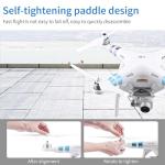 JUSTHERE 4 Pairs 9450 Self Tightening Drone Propeller(4CW+4CCW) for DJI Phantom 2/3/3PRO, Low Noise Propeller, Replacement Parts for Drone Blades