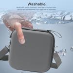 YAJOJO Carrying Case for DJI Neo 2, Small PU Hard Shell with Shoulder Strap,Compatible with DJI Neo 2 and Drone Accessories, Soft Lining, with Mesh Pocket,Gray