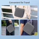 YAJOJO Carrying Case for DJI Neo 2, Small PU Hard Shell with Shoulder Strap,Compatible with DJI Neo 2 and Drone Accessories, Soft Lining, with Mesh Pocket,Gray