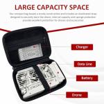 Black Hoverair X1 Camera Case - Store Drone, Charger, 2 Batteries - Smart Case with Carrying Strap