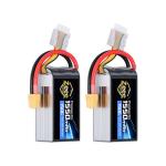 Zeee Premium Pro 1550mAh 4S Lipo Battery 14.8V 150C Ultra-Low IR Soft Pack RC Battery with XT60 Plug for FPV Drone Quadcopter Racing Helicopter Airplane RC Boat RC Car RC Models(2 Pack)