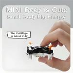 All-Ages Mini Drone with Easy Stunt Flights & 360° Tricks - Perfect Beginner-Friendly Flyer, Mini Drone for Kids with LED & Altitude Hold & Propeller Protection, 360°flips, For Indoor Outdoor (2*Mix)