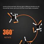 All-Ages Mini Drone with Easy Stunt Flights & 360° Tricks - Perfect Beginner-Friendly Flyer, Mini Drone for Kids with LED & Altitude Hold & Propeller Protection, 360°flips, For Indoor Outdoor (2*Mix)