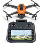 F180 Drones with 4K Camera Adults 4.5" LCD RC Screen, Follow Me Professional Drone GPS Auto Return Home, 5GHz FPV Real-Time RC Quadcopter Dron for Beginner, SD Card, Long Flight Time Under 249g