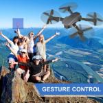 Mini Drone with Camera 4K HD FPV, headless mode，Altitude Hold, Gesture Selfie, One Key Take Off/Landing, 360° Flips, Waypoint Fly, 2 Batteries, Foldable RC Quadcopter with Drones Beginners