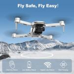 GPS Drone with Dual 2K QHD Cameras for Beginners, Adults & Kids, Brushless Motor with WiFi FPV, Under 249g, 90° Adjustable Lens, Optical Flow, Auto Return, 5G Transmission, Gesture Photos, Altitude Hold, 40-Min Flight, Foldable — RC Quadcopter Gift