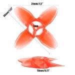 2 Pairs of Avan Props – 4-Blade 40mm Propeller Set fit for EMAX Propeller Tinyhawk I, Tinyhawk II, FPV Racing Drone Parts, Indoor Flying 08025 Motor Accessories, Paddle Spare NOT for Tinyhawk III