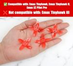 2 Pairs of Avan Props – 4-Blade 40mm Propeller Set fit for EMAX Propeller Tinyhawk I, Tinyhawk II, FPV Racing Drone Parts, Indoor Flying 08025 Motor Accessories, Paddle Spare NOT for Tinyhawk III
