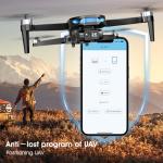 Drone with 2K HD Camera for Adults, GPS Drone with Screen on Controller, 64 Mins Flight, Long Range Transmission, 3 Speed Adjustable, Follow Me, AI Track, AI Night Shot, Auto Return, Lightweight and Foldable RC Drones for Beginner Toy Gifts, Under 249g