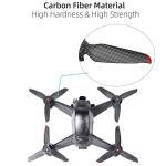 4 Pcs Carbon Fiber Propeller for DJI FPV, Ultra Light and Wear-Resistant Propeller Replacements CW & CCW Low Noise 3-Blade Drone Wings Props for DJI FPV Accessories - 2 Pairs
