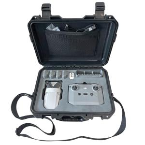 INNVO Drone Case for DJI Mini 4K/2/2SE Fly More Combo & All Accessories, Waterproof Hard Plastic Carrying Case with Custom Foam Insert, Shoulder Strap and Mesh Pocket for Travel Transport Black