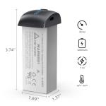 Bwine Original Battery for Drone F7GIM, 7.7V 3200mAh Rechargeable Lithium Battery with Type-C Cable, Support PD & QC 3.0 Fast Charging, Dark Grey