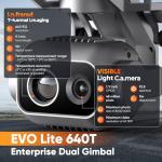 Autel Robotics EVO Lite 640T Enterprise Bundle, 640x512 T~hermal&1/2'' CMOS 48MP V~isible C-a-mera, 1-16x Digital Zoom, AI Target Recognition, 12KM Transmission, 866g Lightweight, 40Min Max Time