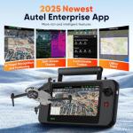 Autel Robotics EVO Lite 640T Enterprise Bundle, 640x512 T~hermal&1/2'' CMOS 48MP V~isible C-a-mera, 1-16x Digital Zoom, AI Target Recognition, 12KM Transmission, 866g Lightweight, 40Min Max Time