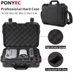 PONYRC Mini 4K Case, IP67 Waterproof Hard Travel Carrying Case for DJI Mini 4K/ 2/2 SE Fly More Combo Drone & Accessories