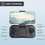 Drones for Adults with Emergency Stop,4K Drones with Camera for Kids, Headless Mode, 360° Flips, Carrying Case & 2 Batteries,Wireless RC Toys for Boys Girls-Black