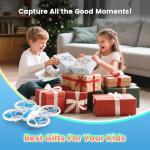 Mini Drone for Kids and Beginners with Fancy LED & Altitude Hold,Birthday Gift for Boys Girls,RC Drone with Propeller Protection,360°Flips,3 Speed Mode,Indoor Outdoor Mini Quadcopter Toy