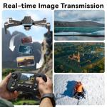 Toladrone TD31LCD Drone with Camera for Adults, Drones with LCD Screen Remote Control, Real-time Transmission, Brushless Motor, Fine Tuning Function, Headless Mode, Foldable Drone for Beginners