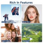 AXNEN Mini Drone with HD Camera, Upgraded Tablet LCD Screen, Professional Dron with Brushless Motors, 2 Batteries, Carrying Case, Foldable Quadcopter for Auto Return, Follow Me, Waypoints, for Beginners, Teens and Adults