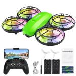 Swifsen Kids Drone with Camera – Mini Rc Toy for Boys, Beginners, Birthday Gifts for Boys and Beginners,Quadcopter Light Toy With 2 Batteries,Rc Drone Indoor Small Helicopter,Altitude Hold