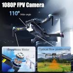 Weavixol Drone With Camera For Beginner 1080p, Brushless Drones With Screen On Controller, No FAA, Under 249g, Beginner Drone With Altitude Hold, One Key Take Off/Land, 360 Flips,Trajectory Flight, 2 Batteries