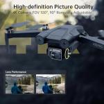 CHUBORY X10 PRO Drone with Camera for Adults 4K UHD, 3280 FT Long Range Control, 90 Min Prolonged Flight, Auto Return Function, Follow Me Mode, Brushless Power, 5G FPV RC Quadcopter for Starters (<0.55lb)