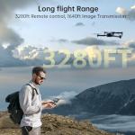 CHUBORY X10 PRO Drone with Camera for Adults 4K UHD, 3280 FT Long Range Control, 90 Min Prolonged Flight, Auto Return Function, Follow Me Mode, Brushless Power, 5G FPV RC Quadcopter for Starters (<0.55lb)