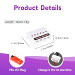 Raebatuol 900mAh 3.7V 932540 Lipo Battery with JST Plug for MJX Syma Holy Stone Sky Viper RC Quadcopter Drone X56W X400 X400W X300C X400C X800 HS110 HS200 S670 V950hd S1750 V2450-4Pcs with Chargrer