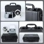 Drogear Travel Hard Case for DJI Flip, Fly More Combo | Holds Up to 7 Batteries, Fits Drone, DJI RC 2 / RC-N2 Remote Controller, Charging Hub & Accessories | IP67 Waterproof, Shockproof, Dustproof