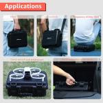 Drogear Travel Hard Case for DJI Flip, Fly More Combo | Holds Up to 7 Batteries, Fits Drone, DJI RC 2 / RC-N2 Remote Controller, Charging Hub & Accessories | IP67 Waterproof, Shockproof, Dustproof
