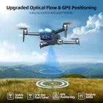 GPS Drone with Camera for Adults, 2K FPV Drone with 4.5" Screen Remote Controller, Brushless Motor, Auto Return, Follow Me, Tap Fly & Circle Fly, Long Flight Time Foldable Quadcopter for Beginners