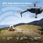 Holy Stone HS720S GPS Drone with Camera for Adults 4K Video, under 249g, 5G 2KM Tranmisson, Smart Fly, Follow Me, 2 Batteries 42-Min Flight Time, Auto Return, Beginner Friendly Mode