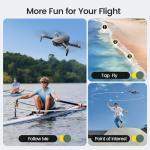 Holy Stone HS720S GPS Drone with Camera for Adults 4K Video, under 249g, 5G 2KM Tranmisson, Smart Fly, Follow Me, 2 Batteries 42-Min Flight Time, Auto Return, Beginner Friendly Mode