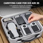 STARTRC Air Case, Portable Travel Bag for DJI Air 3S Fly More Combo, RC Controller Storage, Battery Charging Hub