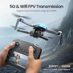 4K GPS Drones with Camera for Adults, 4.5" LCD FPV Screen, 3-Axis Gimbal, 60 Min Flight 2 Batteries, Foldable RC Quadcopter Under 249g, Auto Return Home, Follow Me, Circle Fly, Carrying Case