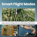 EZ Pro Drones with Camera for Adults 4K, Obstacle Avoidance, GPS Auto Return, 3-axis Gimbal, Follow Me Mode, Long Flight Time, FAA Remote ID