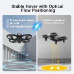 Drone for Kids with Camera and 4.5" Screen Remote – Beginner RC Drone with Brushless Motor, Optical Flow Hover, One-Key Takeoff, FPV Video, 2 Batteries