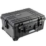 Eylar Medium 24" Protective Roller Camera Hard Case for Cameras, Drones, Tools, and AV Equipment with IP67 Waterproof, Shock Resistant, and Customizable Foam Inserts (Black)