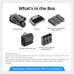 DJI Mavic 4 Pro Triple Camera Flagship Drone Fly More Combo (w/DJI RC 2), 100MP 4/3 CMOS Hasselblad Camera With 6K/60fps HDR Video, 0.1-Lux Nightscape, Obstacle Sensing Bundle with Deco Gear Kit