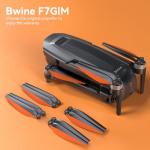 Bwine Drone Original Propellers for F7GIM - 4 Pcs Dark Grey & Orange