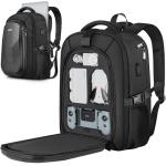 PEKREWS Atom 2 Case, Large Capacity Backpack for Potensic Atom 2/SE/3-Axis/LT, Expandable Travel Drone Bag Fits 15.6 Inch Laptop and Fly More Combo, Waterproof Carrying Case for Drone Accessories