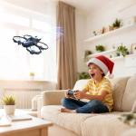 Drones for Kids with Camera, Remote Control Mini Drones for Adults with Altitude Hold, One-Key Take Off/Landing, 3 Speed Modes, Headless Mode, 2 Batteries 1080P HD RC Quadcopter for Boys and Beginners